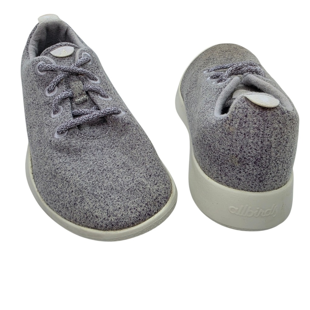 Allbirds Womens Wool Runners Heathered Dapple Gray Lavender Purple Sneakers W10